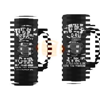 Football Season Is Here Let The Trash Talking Begin Tank Top Graphic Print Coffee Mug - Monsterry
