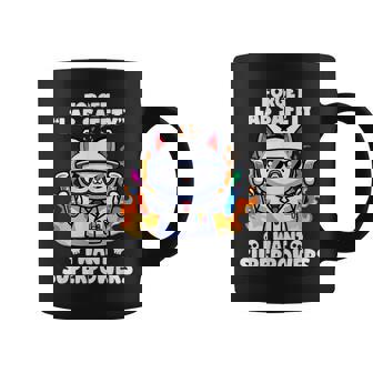 Forget Lab Safety I Want Superpowers Cat Science Jokes Graphic Print Coffee Mug - Monsterry