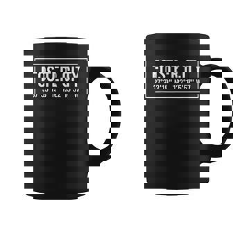 FOSTER CITY CA CALIFORNIA City Coordinates Home Graphic Print Coffee Mug - Monsterry