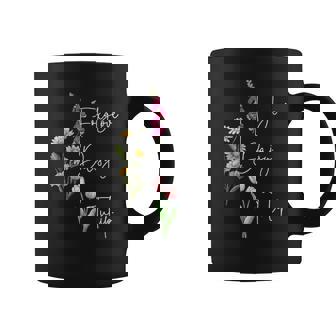 Foxglove Daisy Tulip Floral Subtle Floral Flowers Coffee Mug - Seseable