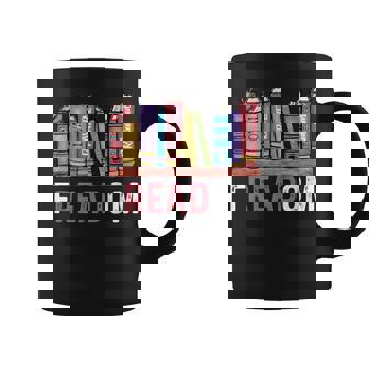 Freadom Anti Ban Books Freedom To Read Book Lover Reading Graphic Print Coffee Mug - Monsterry