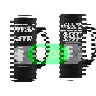 Freak Mode On Power Button Freaky Viral Slang Meme Coffee Mug - Thegiftio UK