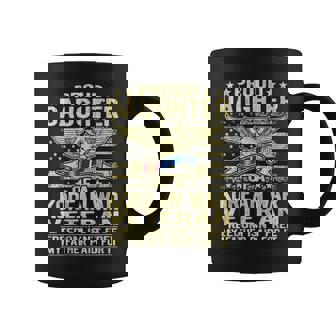 Freedom Isn't Free Proud Daughter Of A Korean War Veteran Graphic Print Coffee Mug - Monsterry