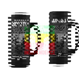 Freedom Juneteenth Real Independence Freedom Day Graphic Print Coffee Mug - Monsterry