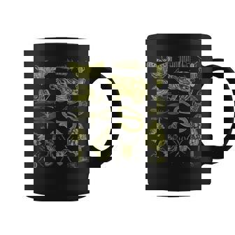 Frog Mushroom Moth Vintage Biology Goblincore Aesthetic Coffee Mug | Mazezy
