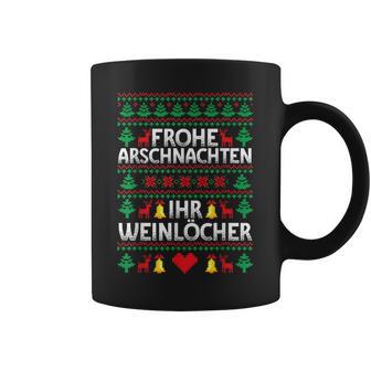 Frohe Arschnachten Ihr Weinlöcher Costume Christmas Tassen - Geschenkecke