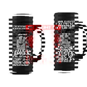 In Front Of Zombies To Save My Sugar Glider Halloween Graphic Print Coffee Mug - Monsterry
