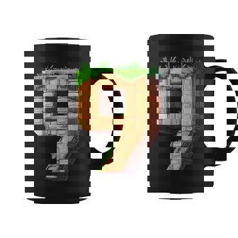 Fun 9Th Birthday Number 9 Video Gamer Pixel Themed Bday Boys Coffee Mug | Seseable UK
