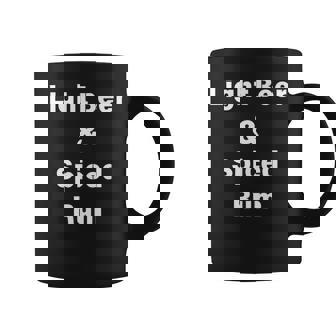 Fun Graphic-Light Beer & Spiced Rum Premium Graphic Print Coffee Mug - Monsterry