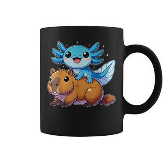 Axolotl And Capybara Cute Kawaii Animal Tassen - Geschenkecke