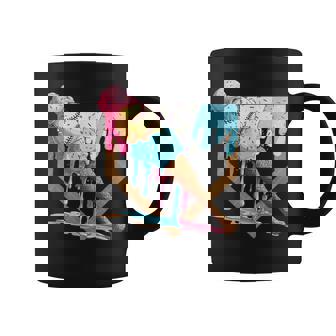 Baseball Ice Cream Dripping Baseball Home Plate Drip Coffee Mug | Mazezy