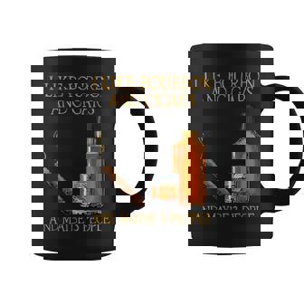 I Like Bourbon And Cigars And Maybe 3 People Vintage Coffee Mug | Mazezy