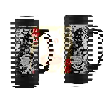 Cat Ramen Graphic Japanese Kawaii Anime Cat Coffee Mug - Monsterry