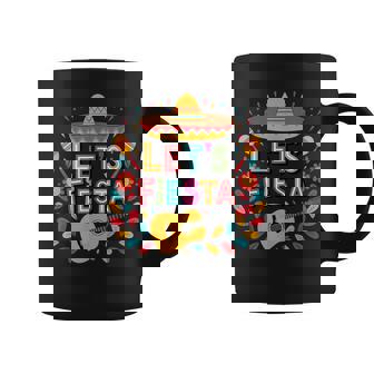 Cinco De Mayo Let's Fiesta Sombrero Hat Women Coffee Mug - Monsterry