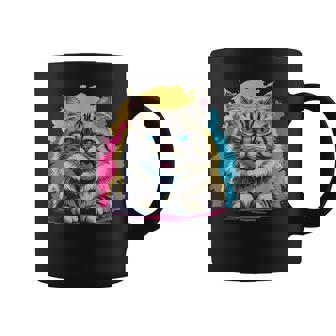 Cute Cat Lovers Blue Eyes Cat Coffee Mug | Mazezy