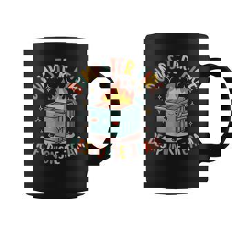 Dumpster Fire Response Team Chaos Meme Coffee Mug - Monsterry