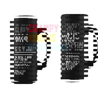 Grampy Knows Everything Father's Day For Grandpa Coffee Mug | Mazezy