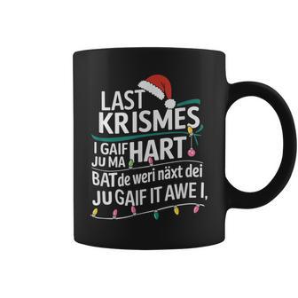 Last Christmas Parody Humour With Christmas Lights Tassen - Geschenkecke