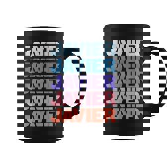 Modern Repeated Text Javier Taza de café - Regaloses