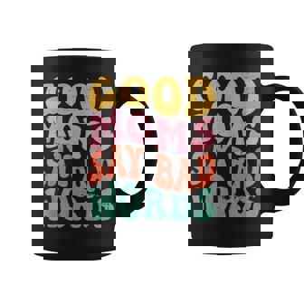 Mom's Good Moms Say Bad Words Groovy Coffee Mug - Thegiftio UK