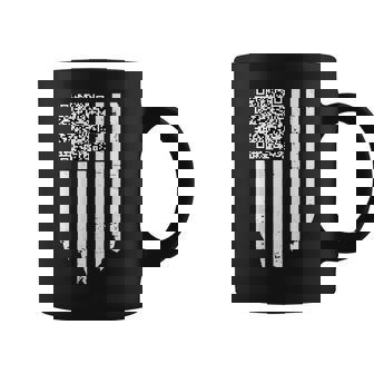Qr Scan Code Dancing Us Flag Coffee Mug | Mazezy