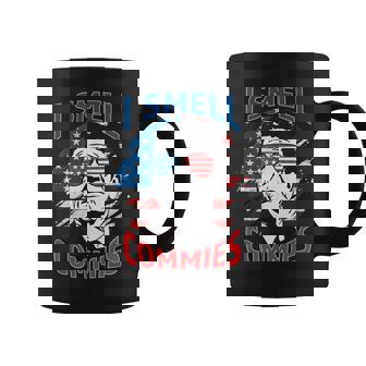 Reagan I Smell Commies Humor Político Bandera De Estados Unidos Taza de café - Regaloses