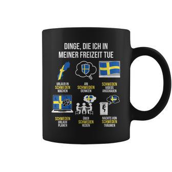 Saying Dinge Die Ich In Der Freizeit Tue Sweden Tassen - Geschenkecke