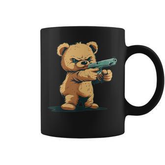 Teddy Bear With Gun For Gun Lovers Tassen - Geschenkecke