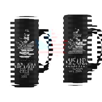 Trump American Flag Make Canada Great Again 51St State Coffee Mug - Monsterry