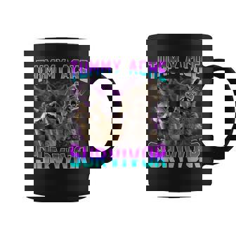 Tummy Ache Survivor Raccoon Coffee Mug - Monsterry
