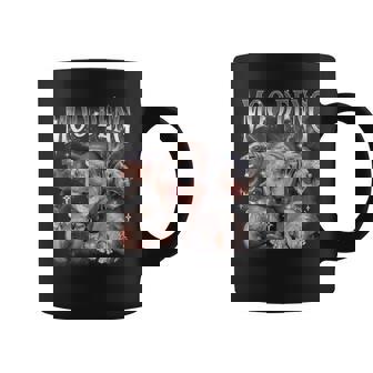 FUNNY VINTAGE MOO-DENG THE FAMOUS BABY PIGMY HIPPO MOODENG Graphic Print Coffee Mug - Monsterry
