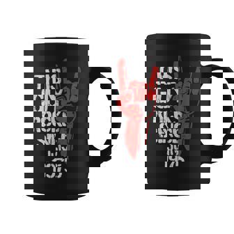 Geburtstag Jubiläum Geschenke By Elevenz Adulto Negro Manga Corta Pequeño Regular 50º Cumpleaños Nacido Julio Rockt Desde 1975 Música Rock N Roll Y Heavy Metal Taza de café - Regaloses