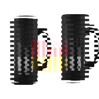 German American Flag Germany America Pride Heritage Graphic Print Coffee Mug - Monsterry