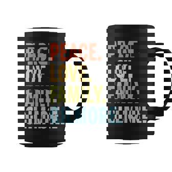 Gilmore Last Name Peace Love Family Matching Graphic Print Coffee Mug - Thegiftio UK