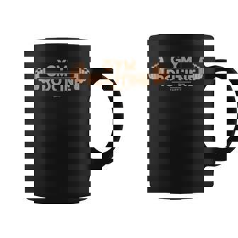Gimnasio Rutina Fitness Motivación Frases Beige Gimnasio Entrenamiento Sin Mangas Taza de café - Regaloses