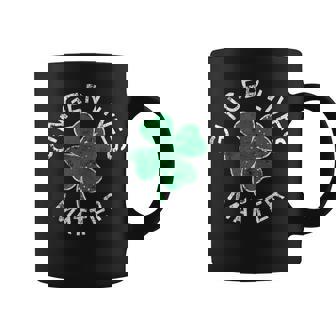 Ginger Lives Matter Lucky Clover St Patrick's Day Distress Graphic Print Coffee Mug - Monsterry