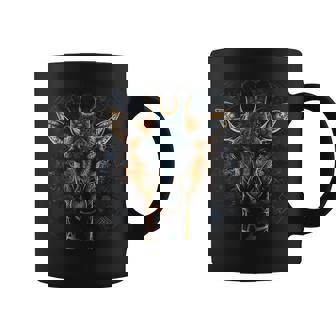 Giraffe Artwork Mandala Animal Art Giraffe Graphic Print Coffee Mug - Monsterry