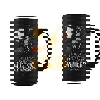 Giraffe Ride Witch Shotgun Giraffe Halloween Graphic Print Coffee Mug - Monsterry