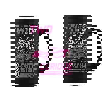 Girl Race Car Birthday Decorations Two Fast 2 Curious 2Nd Coffee Mug - Seseable