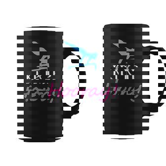 Girls Gymnastics Kip Kip Hooray Celebration Graphic Print Coffee Mug - Monsterry
