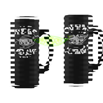 Give Peas A Chance Pun Vegan Vegetarian Graphic Print Coffee Mug - Monsterry