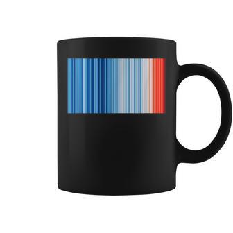 Global Warming Blue Red Stripe Pattern Tassen - Geschenkecke