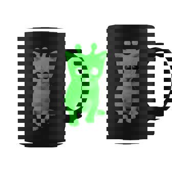 Gnarp Cat Silly Alien Cat Meme Brainrot Meme Funny Silly Cat Graphic Print Coffee Mug - Monsterry