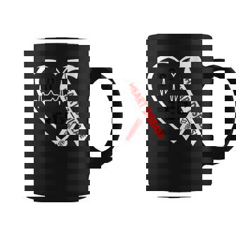 Go Red February American Heart Health Month Awareness Graphic Print Coffee Mug - Monsterry