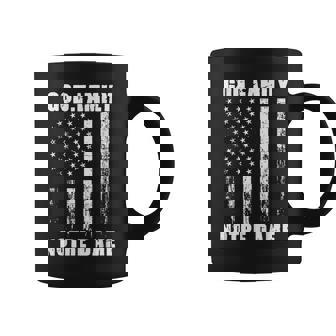 God First Family Second Then Notre Dame Usa Patriotic Coffee Mug - Seseable