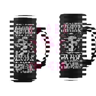 GodMother Of The Birthday Cow-Girl Pink Disco Rodeo Western Graphic Print Coffee Mug - Monsterry