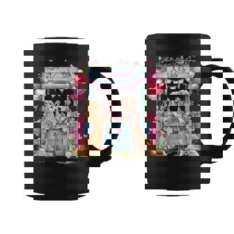 Golden Retriever Valentine Hearts Dog Lovers Valentines Day Graphic Print Coffee Mug - Monsterry