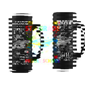 Goodbye 5th Grade Hello Middle School Graduation Class 2024 Graphic Print Coffee Mug - Monsterry