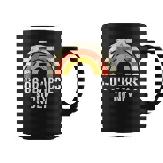 Goodibes Only Retro Mensintage Rainbow Graphic Tasse - Cadeauxyz