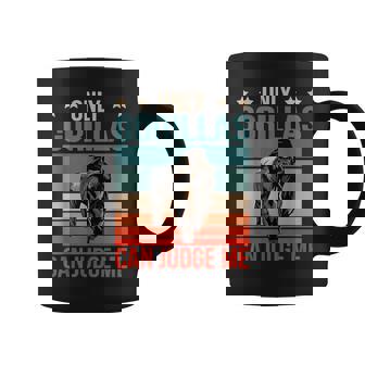 Gorilas Puede Juzgar Gran Simio Primate Gorila Taza de café - Regaloses